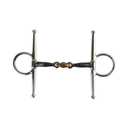 AK Full Cheek Snaffle Bit – Copper Lozenge Sweet Iron Mouthpiece, Stainless Steel Horse Riding & Training Bit AKRS-2614 (Blue/Silver, 4.75'')