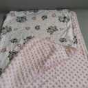 DaysU Plush Flannel Sherpa Baby Blanket for Girls Boys, Portable Reversible Soft Micro Fleece Baby Crib Throw Blanket with Animal Print for Newborn and Nursery, Elephant, 30"x40"