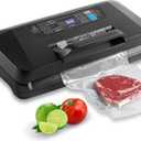 95Kpa Vacuum Sealer Machine for Food, 10-in-1 Presets with Sous Vide Mode, Double Heat Seal, Built-in Cutter & Bag Storage, Dry/Moist/Liquid, Compact Design, Easy-Lock Handle, Commercial Grade