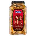 Utz Pub Mix, 42 Oz. Barrel, Savory Snack Mix with a Blend of Crunchy Flavors for a Tasty Party Snack, Resealable Container, Trans-Fat Free and Kosher Certified (EXP 09/14/26)