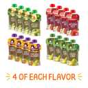 Happy Baby Organics Stage 2 Baby Food Pouches, Gluten Free, Vegan & Healthy Snack, Clearly Crafted Fruit & Veggie Puree, Fruit & Veggie Variety Pack, 4 Ounces (Pack of 16), Amazon Exclusive (EXP 01/26/27)