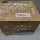 evian Natural Spring Water, 750 ml (25.36 fluid ounce) Water Bottle with Sports Cap, 12 Pack (EXP 02/04/26)