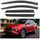 Window Visors Rain Guards for 2022 2023 2024 2025 Hyundai Tucson, Out-Channel Window Vent Wind Deflectors Visors Shades for 22 23 24 25 Tucson SE SEL N-Line Limited