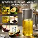 Costop Professional 500ml Glass Oil Sprayer - 3-in-1 Kitchen Tool: Fine Mist, Stream & Pour | Leak-Proof Design for Air Fryer, BBQ & Cooking | BPA-Free