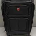 SwissGear Sion II Softside Expandable Luggage with Spinner Wheels, Black, Carry-On 20-Inch