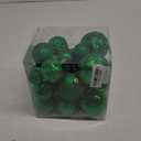 Christmas Ball Ornaments Green Christmas Tree Decorations with Hang Rope-36pcs Shatterproof Christmas Ornaments Set with 6 Styles in 3 Sizes(Small Medium Large)