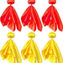 6 Pcs Penalty Flag Football Flags, Challenge Flag, for Referee, Lacrosse, Sports Fan for Football Games Party Accessory Referee Game Party(3 Red, 3 Yellow)