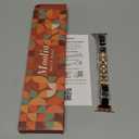 Moolia Slim Metal Band Compatible with Apple Watch 38/40/41/42/44/45/46mm Women, Fancy Dressy Enamel Bracelet Jewelry Luxury Bangle Strap for iWatch Series 11 11 10 9 8 7 6 5 4 3 SE/Ultra 3 2 1/Ultra 3 2 1