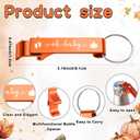 Vesici 50 Sets Baby Shower Favors 1.5 oz Stainless Steel Shot Glasses Cute Bottle Opener Keychains Thank You Tags Bags Thanksgiving/Fall/Gender Reveal Party Return Gift Guest (Orange)