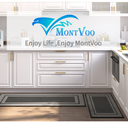 MontVoo Kitchen Rugs Rubber Non-Slip Kitchen Rugs and Mats,Washable Kitchen Mats for Floor,Absorbent Kitchen Runner Hallway, Laundry Room, in Front of Sink 19,5x46&31,5x19,5