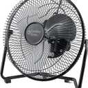 Comfort Zone 9-Inch High-Velocity Desk Fan, All-Metal 3-Speed Turbo Air Circulator with 180° Tilt, Quiet Small Table Fan for Office, Bedroom, and Home, Fully Assembled, ETL Listed