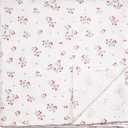 Baby Muslin Swaddle Blanket - Floral, Neutral, Boy & Girl (Pink Clover)