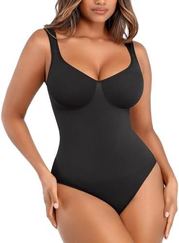 Lover-Beauty Body Suits for Women Seamless Shapewear Bodysuit Tummy Control Body Shaper M