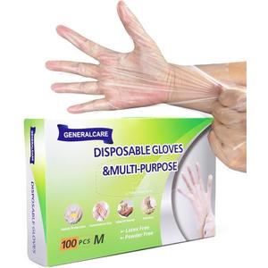Disposable TPE Cooking Gloves, Ideal for Cleaning and Food Prep, Latex & Powder Free, Food safe, S