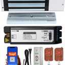 Smart Door Access Control System 1200lbs Magnetic Lock Kit with Tuya App & Remote Control Stainless Steel Exit Button