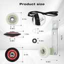 WED8300SW0 Dryer Repair Kit Drum Roller, idler Pulley, Belt Compatible with Whirlpool WED5500XW0 WED9400SB0 WED9400SW2 WED9200SQ0 WED9400SW0 WED5100HC0 WED9150WW0 MEDC465HW0 WED9200SQ1 WGD9200SQ0