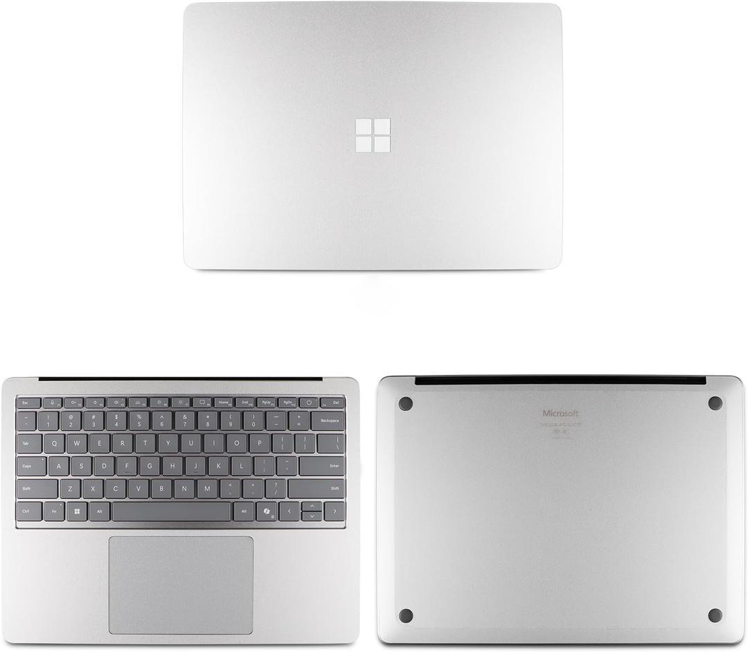 IMMOENUC Sticker Skin Decal for 2024 Microsoft Surface Laptop (7th Edition) 15 inch Model 2037 Laptop Full Body ADC Three Sided Wrap Anti-Scratch Vinyl Protective Cover (Frosted Transparent)