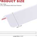 uxcell 2Pcs Wall Corner Protector, Self Adhesive Corner Protector Strip for Door Wall Table Cabinet Furniture Edge Guard 31.5" x 1.57", White