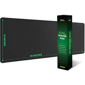 55 x 23 XXL Mouse Pad Gaming 5mm Thick Extended Keyboard Mat Full Desk Cover Pad XXL Mat Giant Extra Large Gaming Mouse Pad XXXL Mousepad Black Large Desk Mats Deskpad