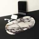 100% Natural Luxury Calaccata Viola Marble Small Hand Towel Tray Holder Organizer, Makeup Bathroom Holder