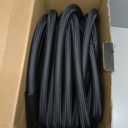 Garden Hose 100FT Non-Expanding, Lightweight Hose With 10-Function Nozzle, Leak-Proof No-Knot, Easy to Carry, Wear-Resistant, Sturdy 3/4GHT Flexible Water Hose for Outdoor (Black with Nozzle)