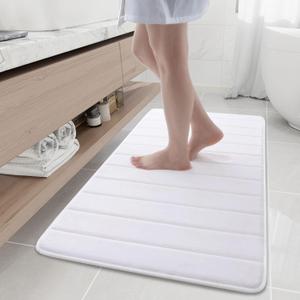 Memory Foam Bath Mat 47 x 24, Ultra Soft Absorbent Bathroom Rugs
