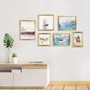 LaVie Home 5x7 Picture Frames (12 Pack, Gold) Simple Designed Photo Frame with High Definition Glass for Wall Mount & Table Top Display, Set of 12 Classic Collection