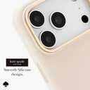 kate spade new york iPhone 17 Pro Case - Compatible with MagSafe - Designer Phone Case - Icon Perfect Beige