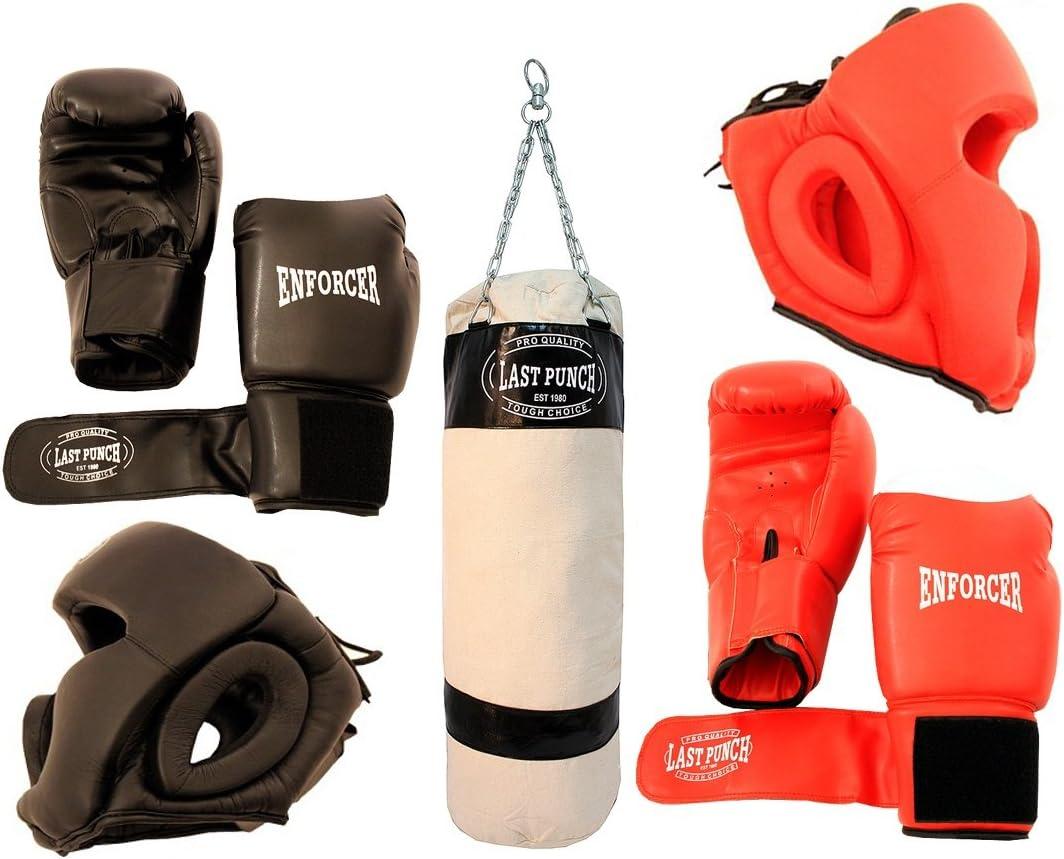 Boxing Package New 1 Pair of Headgears 2 Pair Gloves & Punching Bag