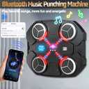 Music Boxing Machine for Kids, Wall Mounted Bluetooth Smart Punching Pad Kids Boxing Training Workout Equipment with Boxing Glove, Birthday Gifts Sport Toys for Boys Girls 5 6 7 8 9 10 11 12 Year Old