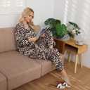 Corna Womens Button Down Pajama Sets, Soft Satin Pajama Set for Women, Comfy Pajamas for Women Set (XXXL)