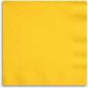 250-Count Touch of Color 3-Ply Paper Dinner Napkins, School Bus Yellow