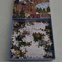 Galison Sparkling City  1000 Piece Foil Puzzle with Illustrations of Colorful Merriments in The City with Gold Foil Accents