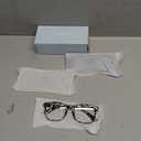 Gaoye Stylish Blue Light Glasses for Woman - Computer Glasses for Blue Light Blocking - Lightweight Frames - 3 pack (A1 Matte Black+leopard+transparent)