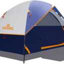 2-12 Person Tents for Camping Waterproof, Backpack Double Layer Tents, Perfect Picnics, Fishing and Backyard Camping (4 People, Navy Blue(4 People))