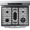 FireFly Home Stove Top Protector for Samsung Gas Range Stove Top, Custom Fit Ultra Thin Reusable Burner Splatter Spill Guard Protective Cover Liner in Silver  NX60A6711SS/AA