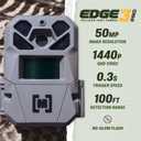 Moultrie Edge 3 PRO Cellular Trail Camera - 50MP Image Sensor - 1440p QHD Video with Audio - AI Buck Detection - GPS - 0.3s Trigger - No-Glow Flash
