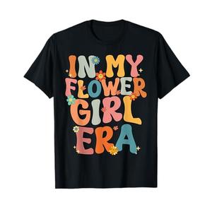 in My Flower Girl Era Retro Groovy Flower Girl Funny Cute T-Shirt XS
