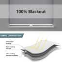 26-Grey Roller Shades Blackout Blinds for Windows