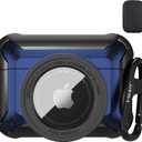 Valkit Compatible Airpods Pro 2/1 Case, 2 in 1 Rugged Protective Cases Shockproof Air Pod Pro Cases for Men Women iPod Airpods Pro 2nd/1st Generation Case, Black/Blue