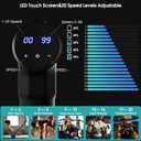 AERLANG Massage Gun, Deep Tissue Muscle Back Massage for Athletes Pain Relief, Percussion Massager with 6 Massages Heads & 20 Speed Fathers Birthday Day Gifts from Daughter Portable Back Massager Gun (Carbon)