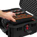 Eylar 18" Intact Stacker Series Hardcase with Recon Rack 5 Gun Adjustable EVA Foam Insert Range Case, 18.31" x 13.89" x 7.87"