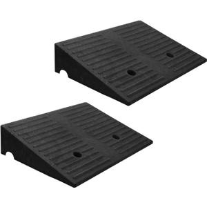 5" Threshold Ramps for Doorways 2pack, Wheelchair Ramp for Home Steps, Curb Ramp for Driveway for Shed, 7000 Lbs Load Capacity for Vehicle Motorcycle Wheelchairs Bikes Trolley Scooter