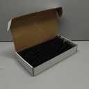 HOUYEE 100 Pack Plastic Spiral Binding Coils, 12mm(1/2"),90 Sheet Capacity,4:1 Pitch (Black)