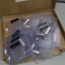 50 Pack of 4x3 Magnetic Name Badge Holders (White Printable Inserts Included) Customizable Magnetic Name Tags for Office, Conventions, School, and Events - Durable and Clear Plastic Name Tag Holder