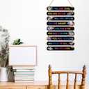 MONALET Gaming Gamer Inspirational Wall Decor for Boys Kids Game Room Playroom Office Nursery, You Are Loved Hanging Wooden Signs Decorations, Positive Affirmations Wall Art Wood Plaque 9Pcs 12x19