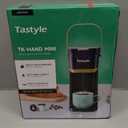 Tastyle Single Serve One Cup Coffee Maker, for K Cups and Grounds, Mini Coffee Maker with Portable Handle, 6 to 12 Oz Brew Size, for Travel, Camping, Office, RV and Dorm, 120V, Black and Gold