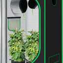 Grow Tent 32"x32"x63", High Reflective Mylar Dark Room with Observation Window, Removable Floor Tray and Tool Bag for Indoor Plant Growing 3x3