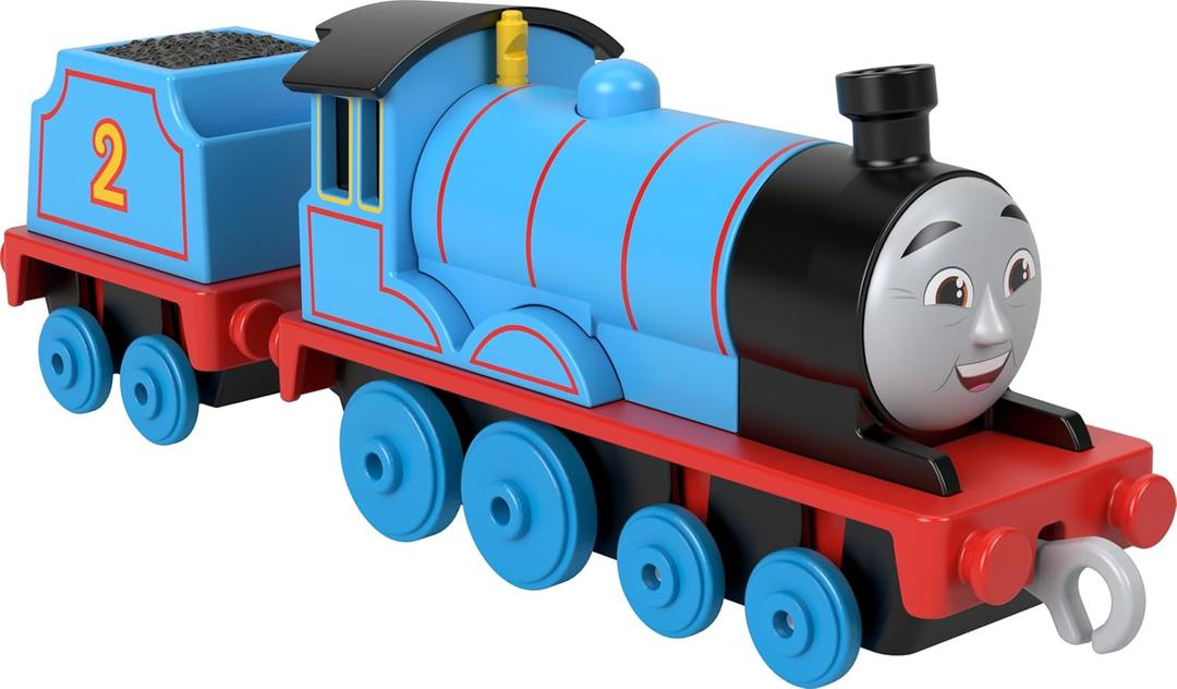 Thomas & Friends Diecast Toy Train Edward Push-Along Engine with Tender for Preschool Pretend Play Ages 3+ Years