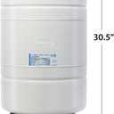 iSpring T20M 20 Gallon Pre-Pressurized Tank for Reverse Osmosis (RO) Systems with 14 gallons of Water Storage Capacity, White